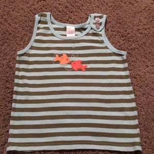 Vintage Gymboree Tropical Garden striped top Sz 7